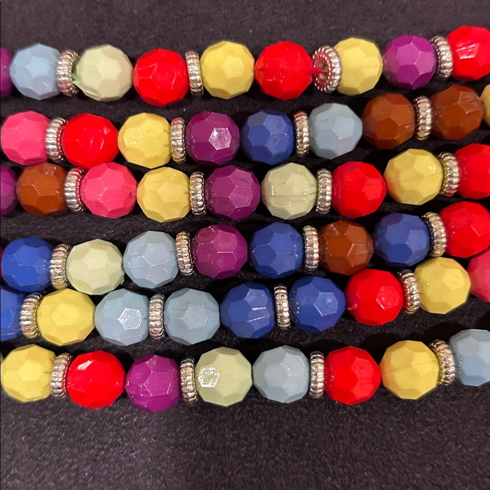 Multicolor Multistrand Necklace. Euc - image 4